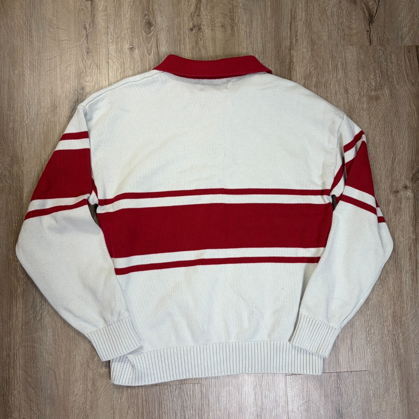 The Bookish Goods Rugby Polo Book Club Sweater Sweatshirt Size Large Knit Cotton — image 5 of 7